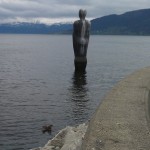 Statue in the waters of Mo i Rana Norway