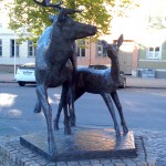 Reindeer Statue in Norway