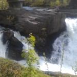 Waterfall with Troll in Norway